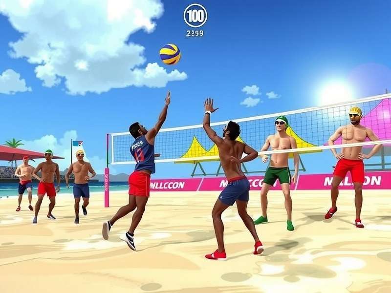 Beach Volley Kings Game Screenshot